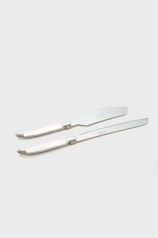 Cake Set Ivory Cake Slicer and Bread Knife